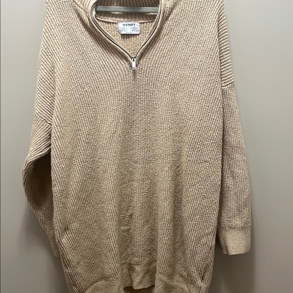 Old Navy Beige Cowl Neck Sweater - Picture 1 of 4
